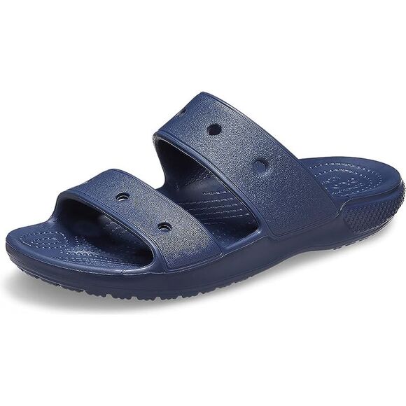 Crocs Shoes - Crocs Unisex Classic Two-Strap Slide Sandals - Navy